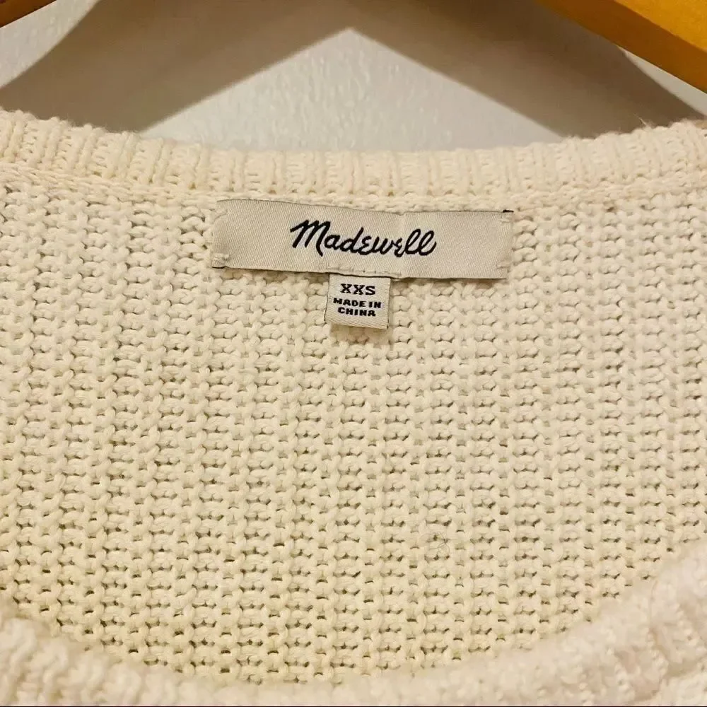 Madewell Ribbed Swing Pullover Sweater